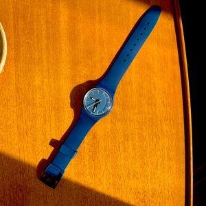 Swatch knock nap blue watch